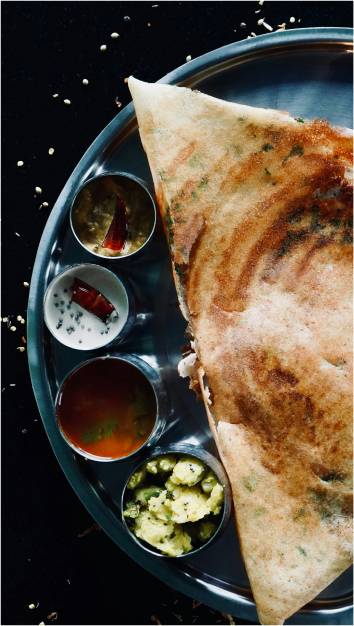 Professional food service team at work